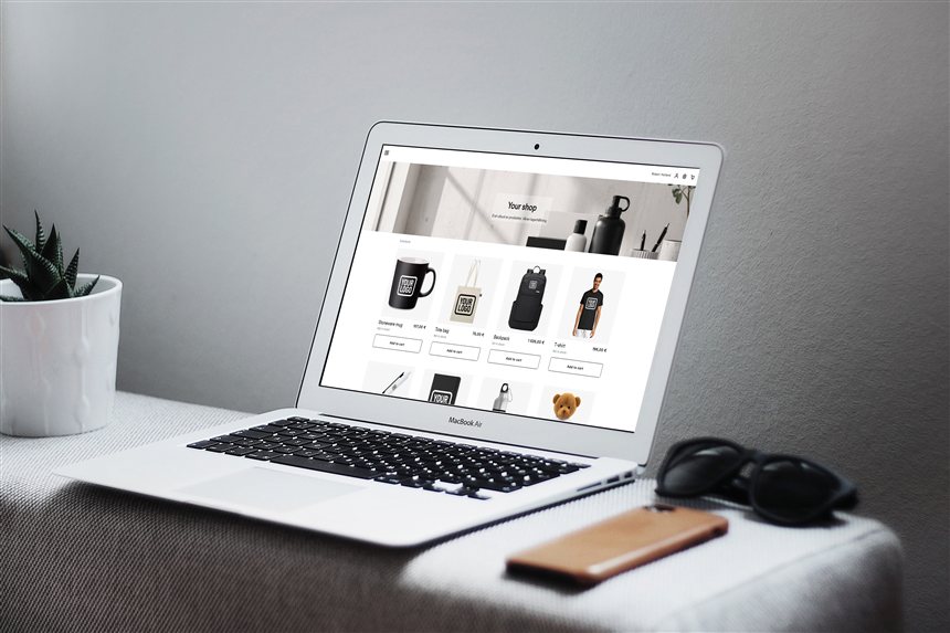 Capture d'écran de la boutique en ligne