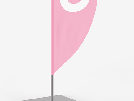 Drapeau de plage avec impression