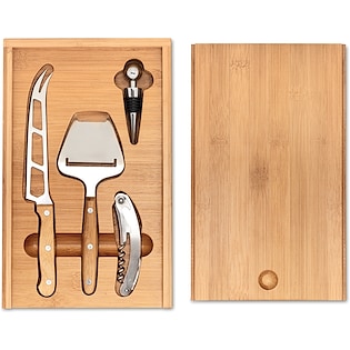 Coffret Fromage & Vin Bamboo