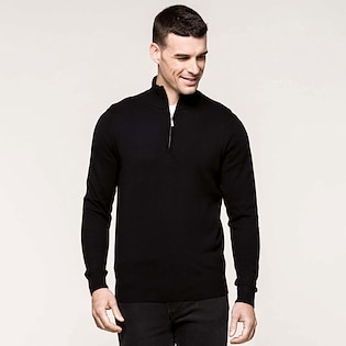 Kariban Men´s Zip Neck Jumper