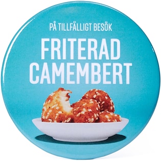 Badge bouton publicitaire Topic 88 mm