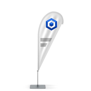 Drapeau de plage Drop Small, 260 cm