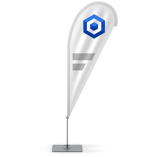 Drapeau de plage Drop Medium, 310 cm