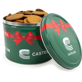 Boîte de biscuits au pain d'épice Santa
