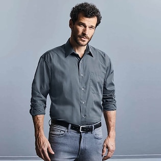 Russell Men´s Long Sleeve Polycotton Poplin Shirt 934M