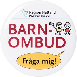 Badge bouton publicitaire Topic 56 mm