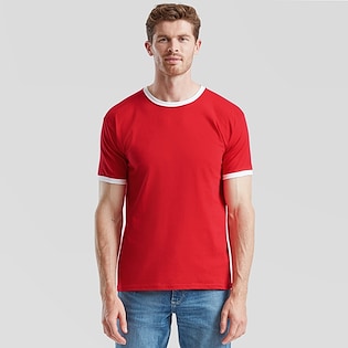 Fruit of the Loom Ringer - red/ white