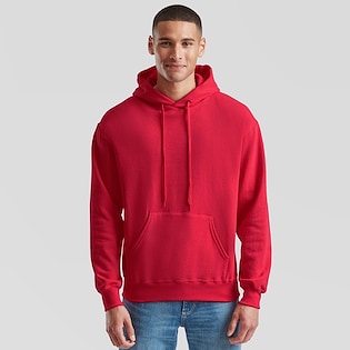 Fruit of the Loom Classic Hooded Sweat - red