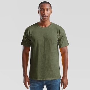 Fruit of the Loom Valueweight T - vert olive classique