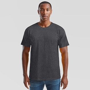 Fruit of the Loom Valueweight T - dark heather grey